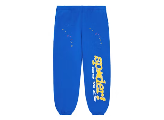 Sp5der TC Blue Sweatpants