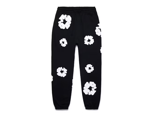 Denim Tears The Cotton Wreath Black Sweatpants