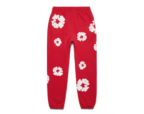 Denim Tears The Cotton Wreath Red Sweatpants